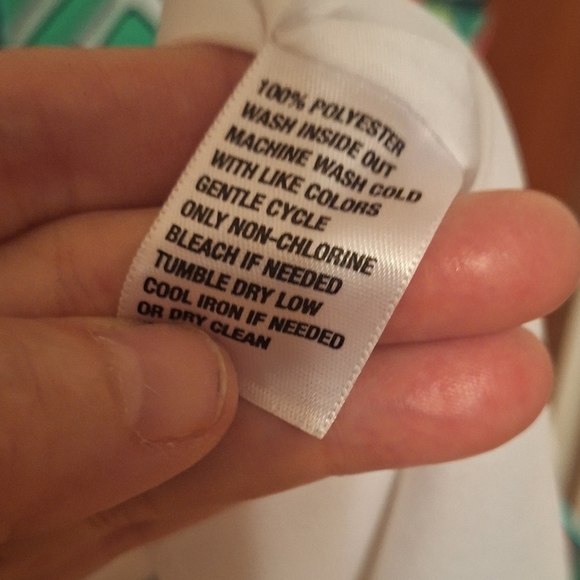 Crown & Ivy Colorful Abstract Geometric Scarf Sleeved Dress Ladies 8 Lunch date - Picture 3 of 5